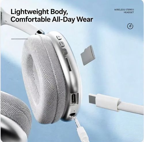 Over-ear headphones with heavy bass, wireless Bluetooth headphones