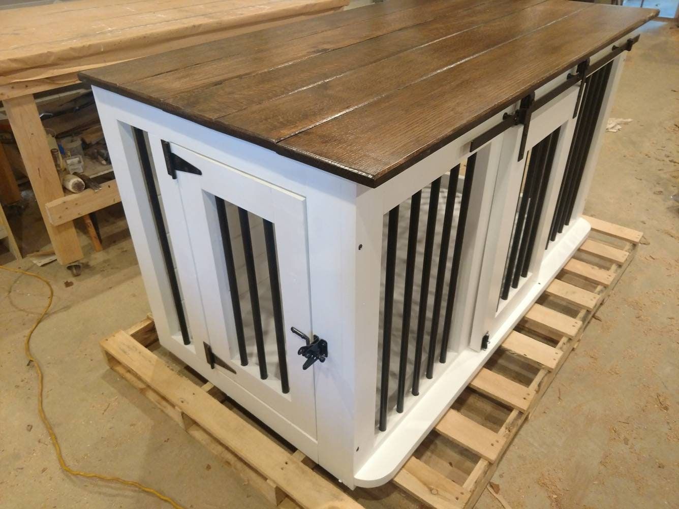 double door medium Fancy dog kennel