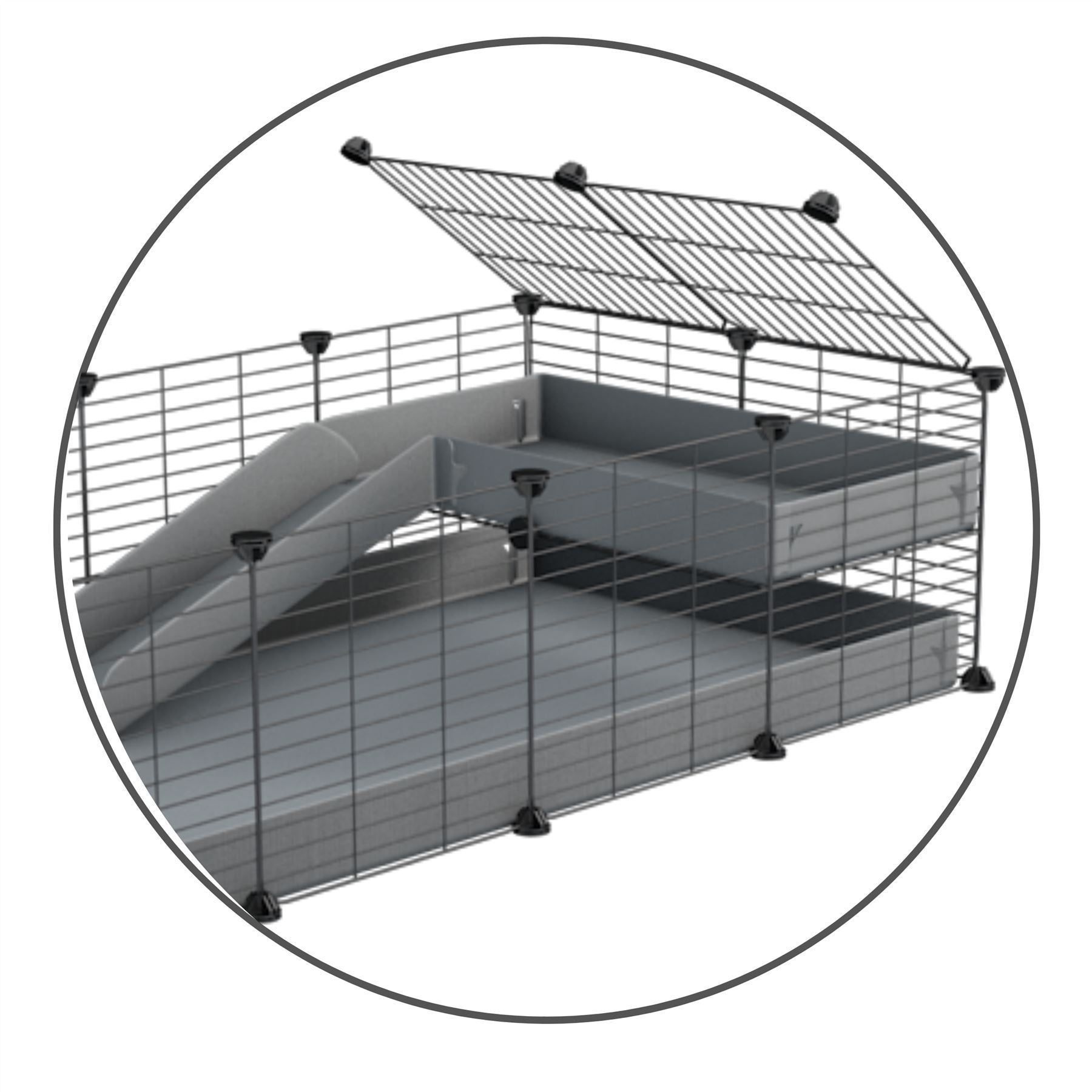 Kit loft cavy cage - coroplast + grilles