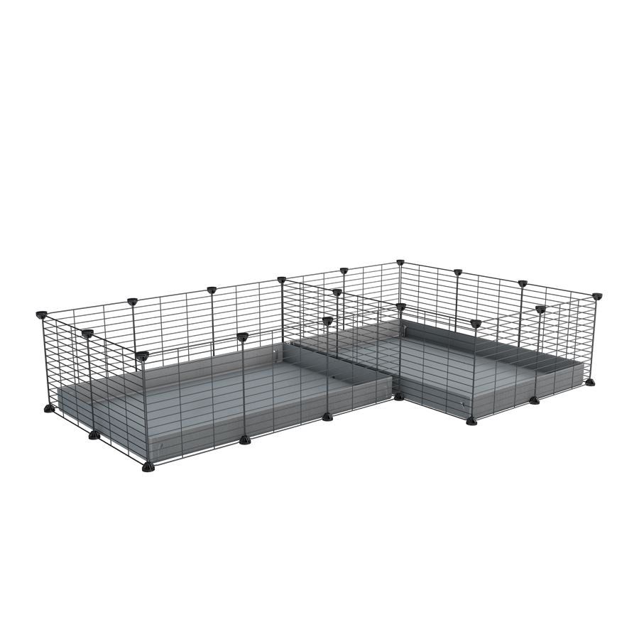 Cavy cage 6x2 en L avec separation