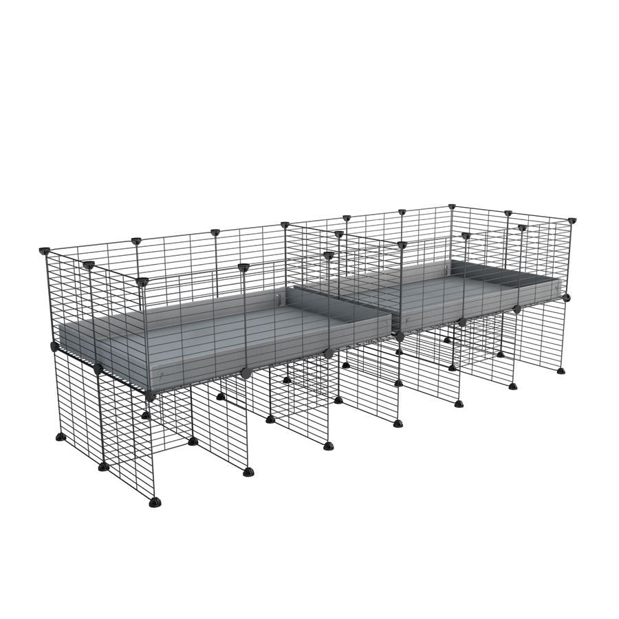 Cavy cage 6x2 avec separation & stand