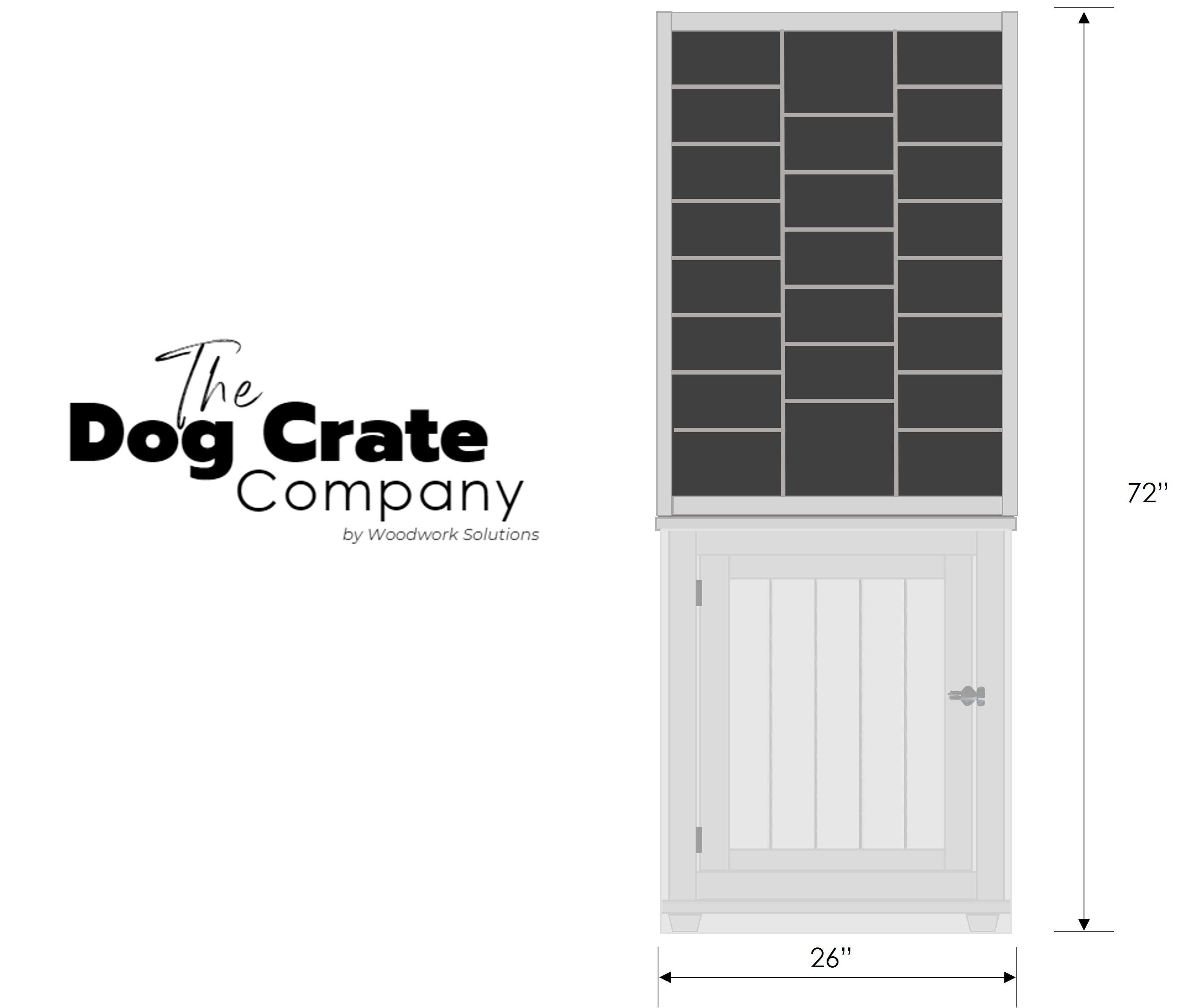 Custom Shoe Storage Shelf Cabinet, 46" x 26" x 15", for Design #D-653