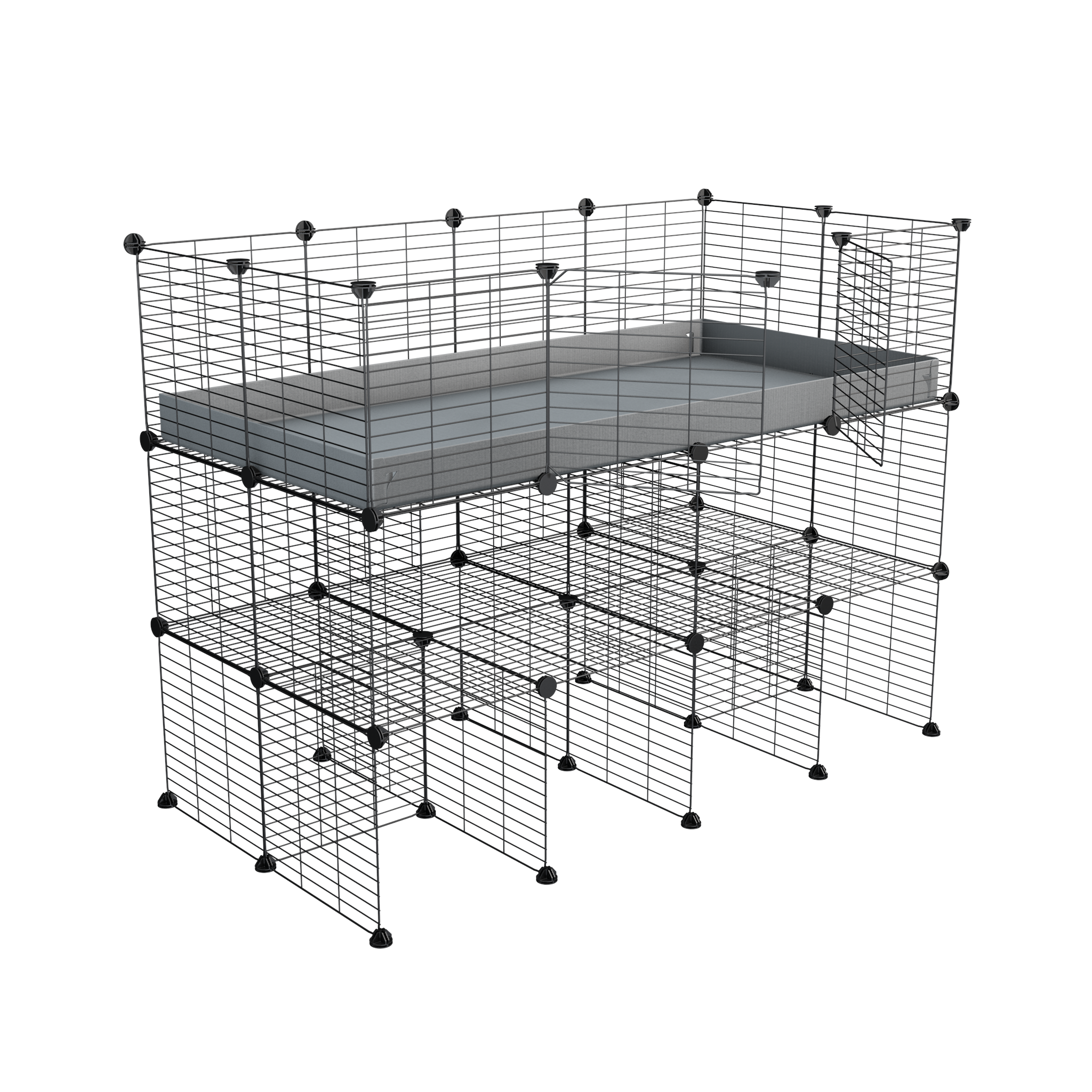 Cavy cage 4x2 avec double rehausseur