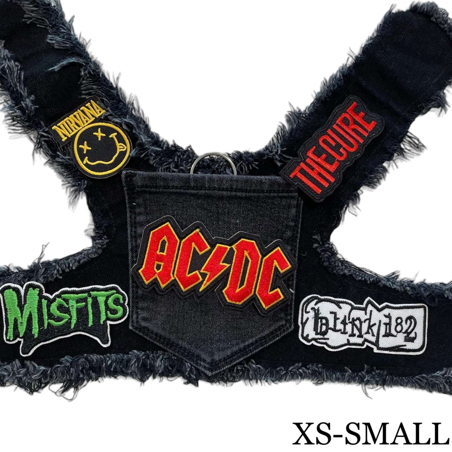 Black Denim Harness - AC/DC