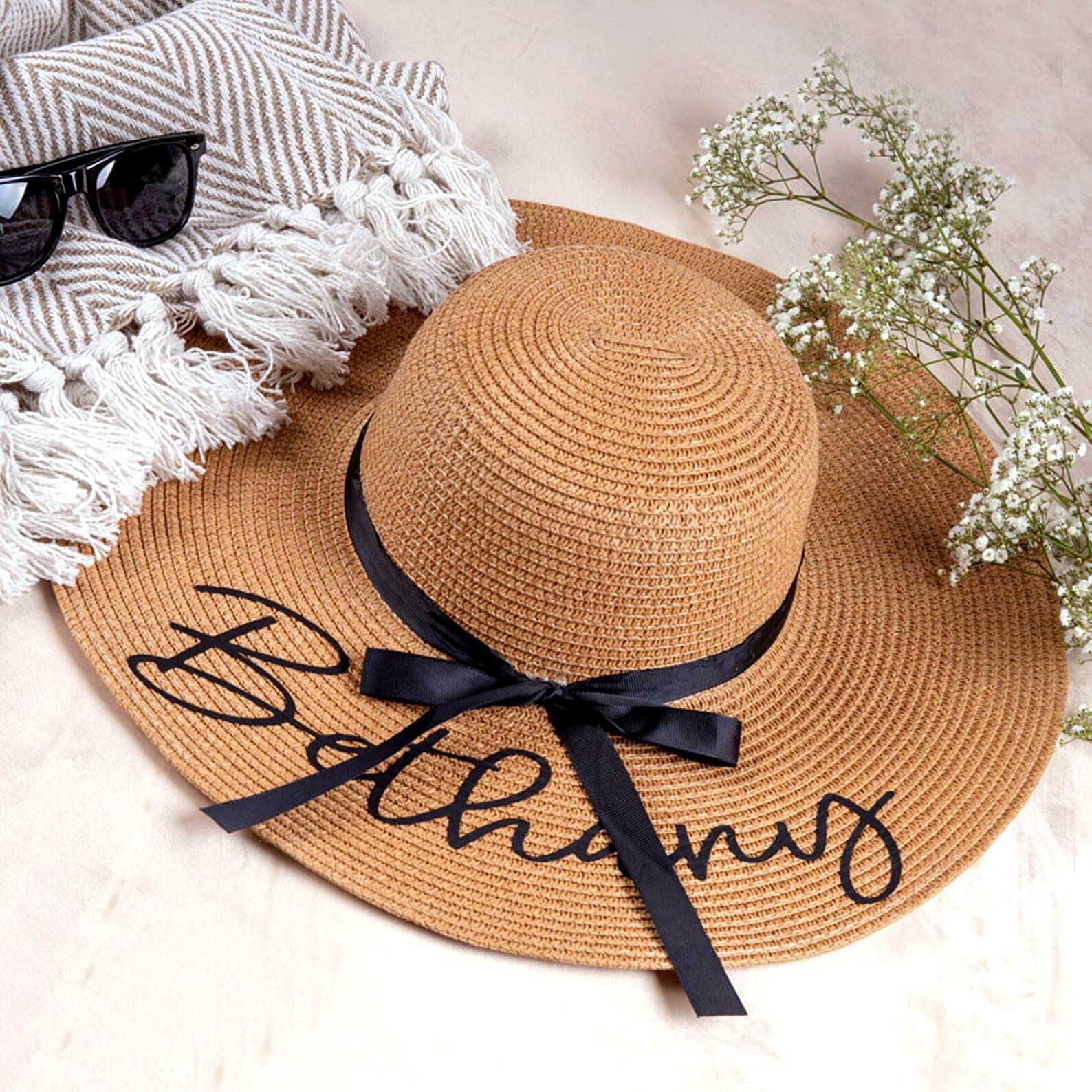 Custom Embroidery Floppy Beach Hat