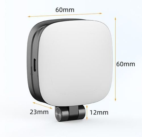 Mini Fill Light Rechargeable 3 Modes Adjustable 180° Flip & Built-in Mirror Magnetic Mobile Phone Selfie Ring Light