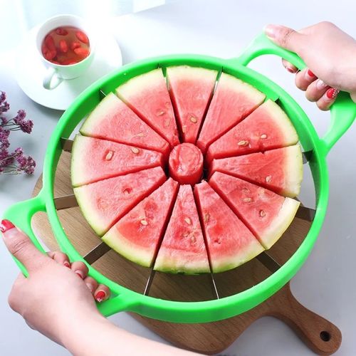 2025 New Hot Sale Stainless Steel Watermelon Slicer Fruit Melon Cantaloupe Simple Cutter