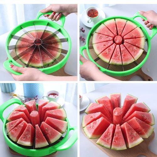 2025 New Hot Sale Stainless Steel Watermelon Slicer Fruit Melon Cantaloupe Simple Cutter