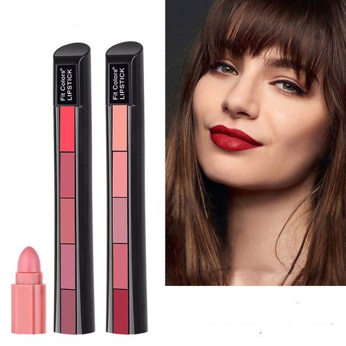 KSONE 5-Color Matte Lipstick Set – Velvet Finish, Pigmented, Long-Lasting Non-Sticky ✨