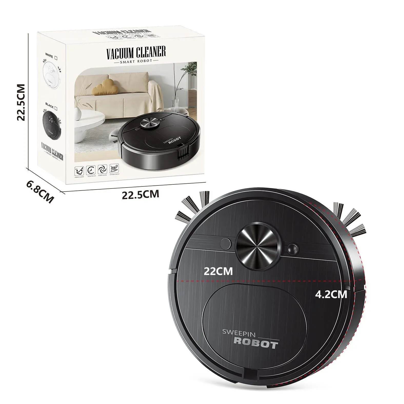 Floor Cleaning Robot: Smart Automatic Vacuum for Effortless Home Tidying