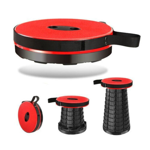 Height Adjustable Portable Plastic Folding Telescopic Stool