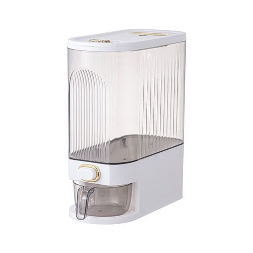 0KG One Push Rice Dispenser Insect and Moisture Resistant Rice Canister