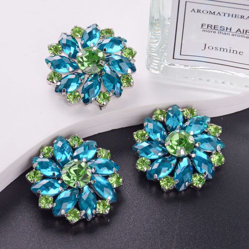Rhinestones Type Colored Buttons