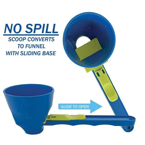 couple of suits,Innovative Leak-Proof Measuring Funnel with Sliding Scoop