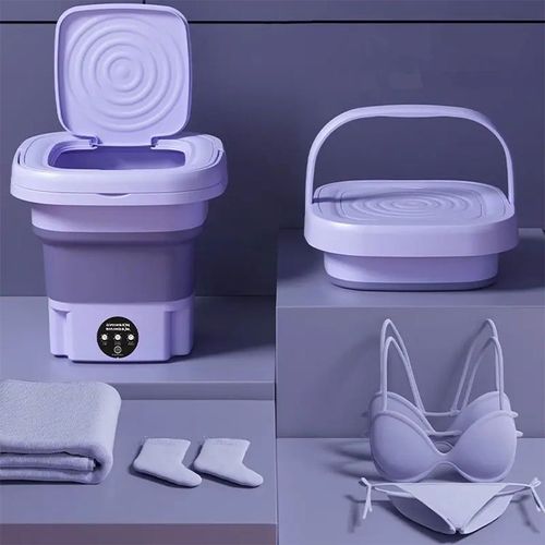 🌀new upgrade,9L,Machine Folding Washing Machine With Spin Dry 🧺 2