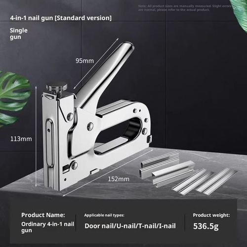 Industrial Grade Iron Manual Brad Nail Gun  Carrying 3,000 nails