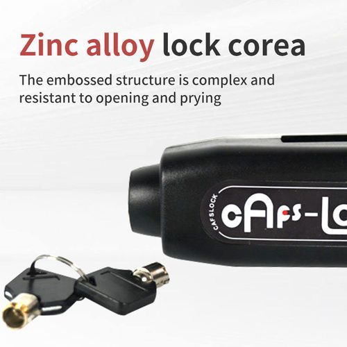 Waterproof Handlebar Lock for Motorbikes and Electric Bikes Made of Durable Zinc Alloy