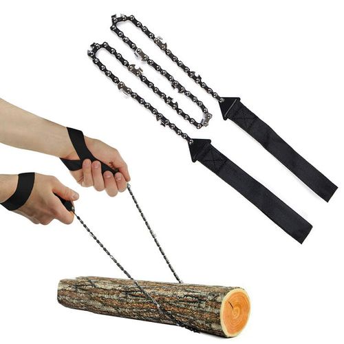 Camping Pocket Chainsaw 41 Inch Heavy Duty Steel Hand Chainsaw