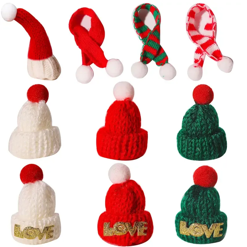 Mini Santa Hat and Scarf Set