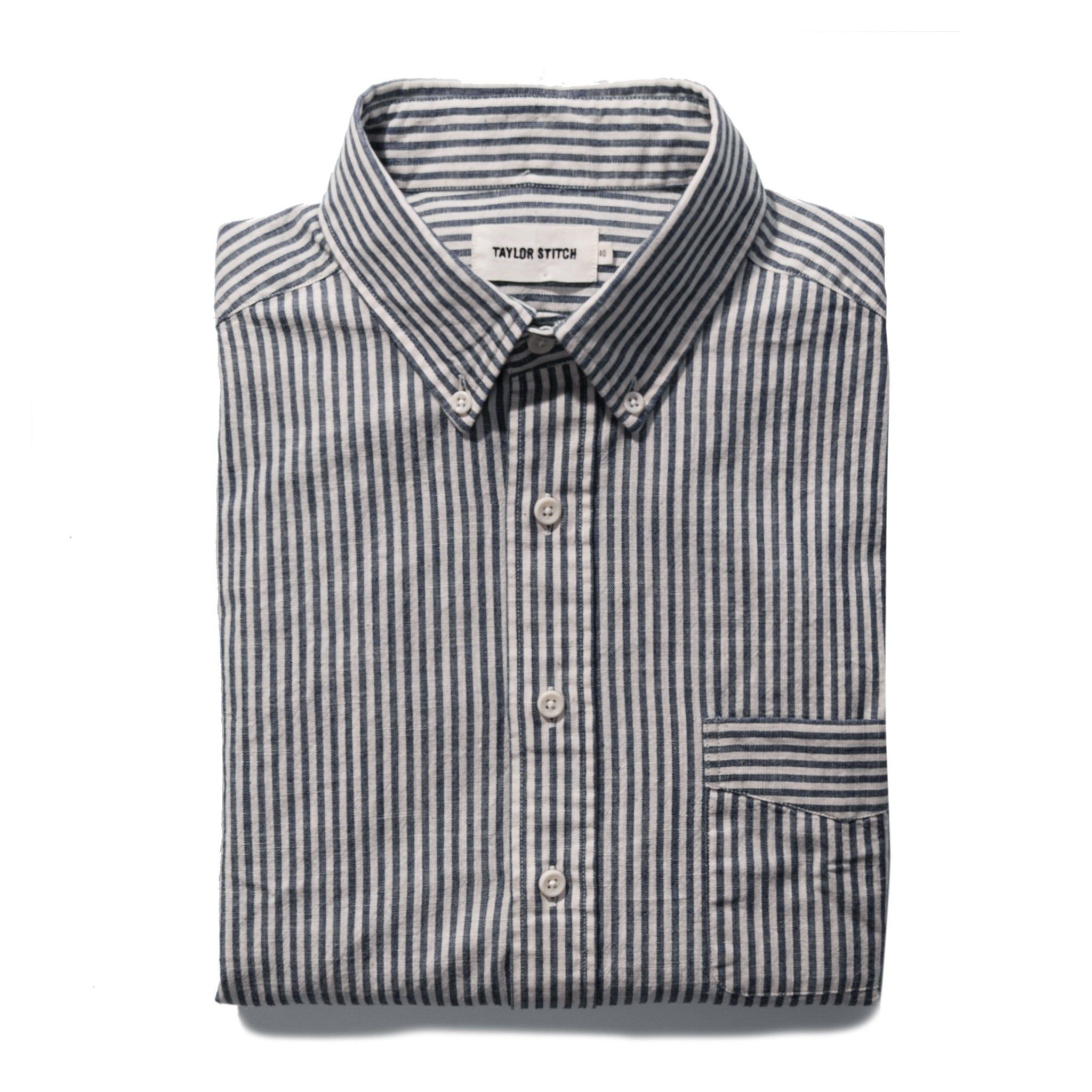 Vcvws Jack in Natural Striped Chambray