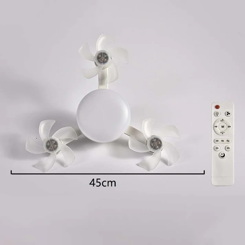 💡Foldable Socket Ceiling Fan Light with Remote, Energy-Saving Cooling & Lighting for Bedroom & Home
