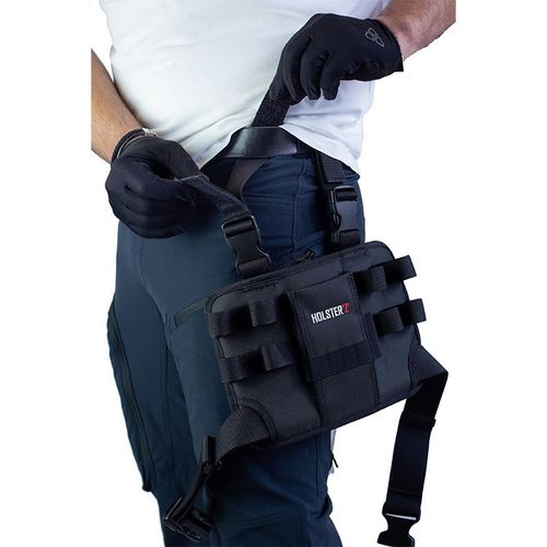 Multi-Functional Tool Holster Bag, Wear-Resistant Leg Pouch with Quick-Release Buckles, Secure Tool Organizer for Electricians, Mechanics & Field Technicians