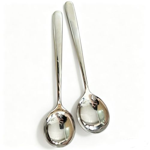 Stainless Steel Spoon, Heavy-Duty Dinner Spoon, Food-Grade Metal Table Spoon for Home, Kitchen & Restaurant Use