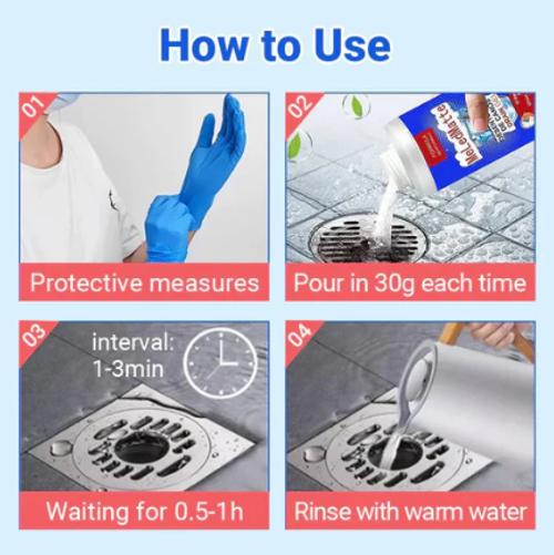 🚿 BUY 1 GET 1 FREE! 🛠️ Powerful Pipe Dredging Agent – Fast Clog Removal, Safe for Pipes & Multi-Use 🚰✨