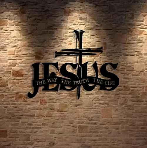 ✝️ Vintage Metal Cross Wall Art 🏡✨ Includes Nails