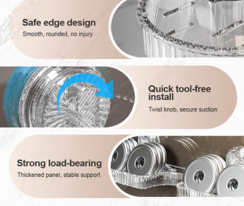 🚰 50% OFF HOT SALE 2026! ✨ Universal Removable Faucet Storage Rack - Expandable Design with Drainage Holes for Kitchen & Bathroom Organization 🛁💫