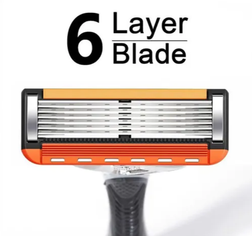 25-Piece Men's Razor Blade Replacement Set with Free Handle - Ultra Sharp Stainless Steel Blades for Smooth Shaving