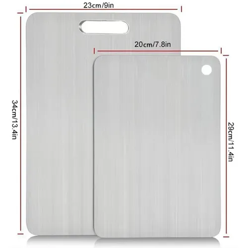 🏆Flash Sale⚡ 50K+ SOLD! Almost Gone-💥🎉🔥Stainless Steel Double Sided Chopping Board,Best Gifts