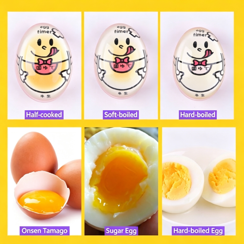 Egg-boiling Timer Kitchen Creative Egg Boiling Timer Hot Spring Egg Soft-Baked Egg Monitor Reminder Device