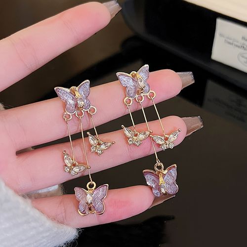 Butterfly Tassel Earrings