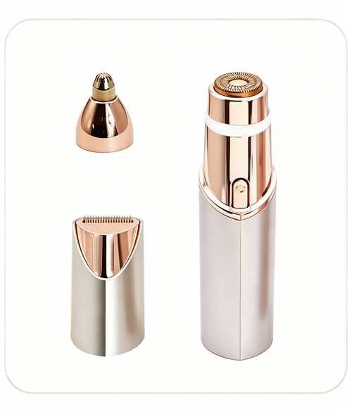 Electric Lipstick-Style Hair Remover — Mini Facial Hair Removal & Eyebrow Trimmer