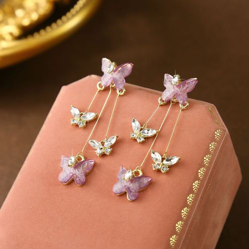 Butterfly Tassel Earrings