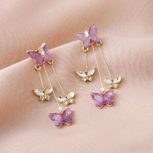 Butterfly Tassel Earrings