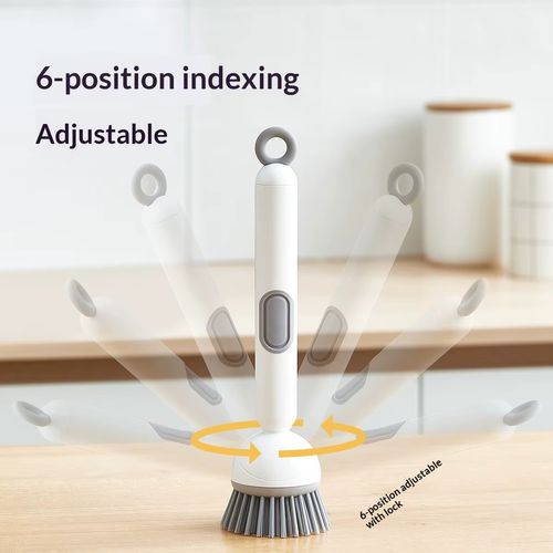 Rotatable pot brush