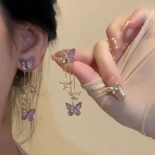 Butterfly Tassel Earrings