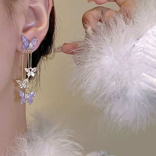 Butterfly Tassel Earrings