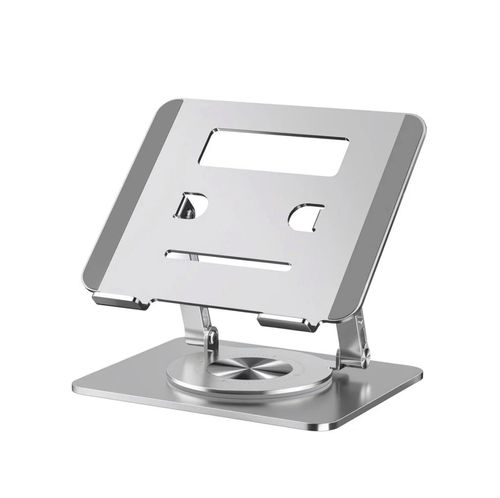 Aluminum Alloy 360 Degree Rotation Portable Foldable Adjustable Laptop Stand for 17.3 Inches