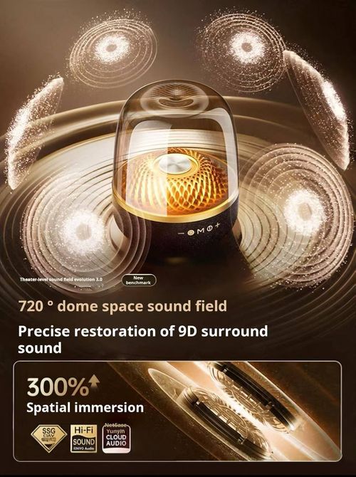 2025 Manhattan琉璃 Wireless Speaker - Home Audio, Powerful Surround Sound for PC & Living Room