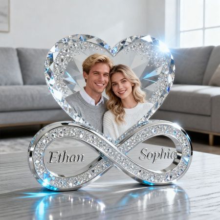 Custom Couples Portrait Infinity Symbol Ornament