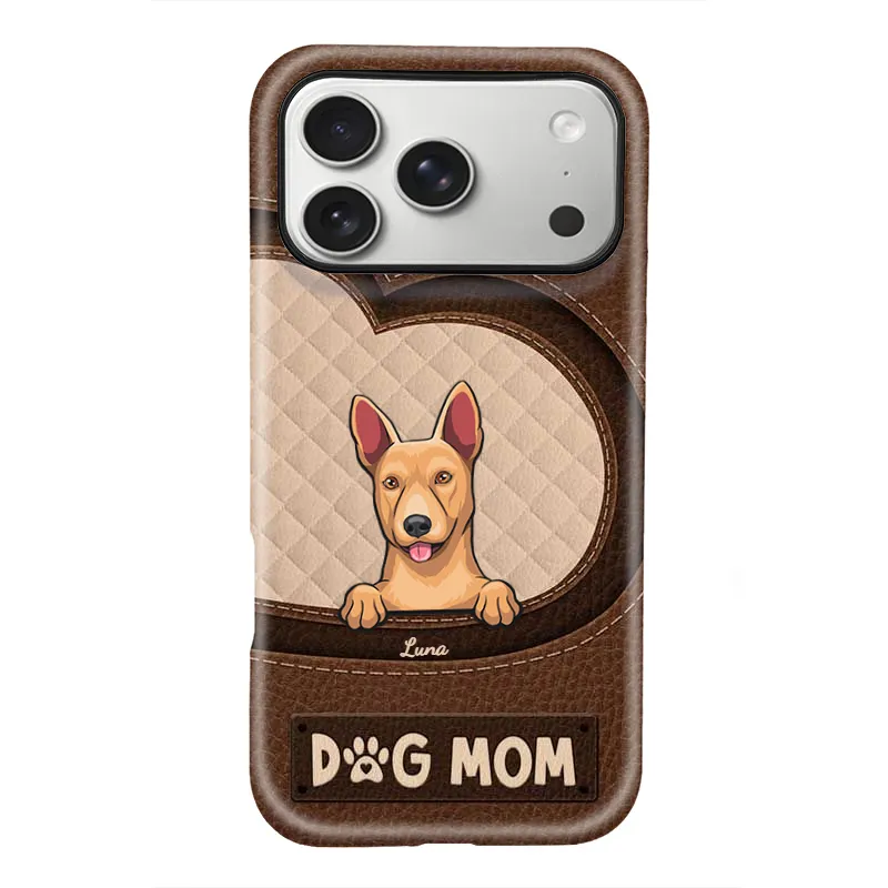 DIYTREE Personalisierte Hundemama Handyhülle – Wähle Hunderasse & Namen, Bis zu 4 Hunde