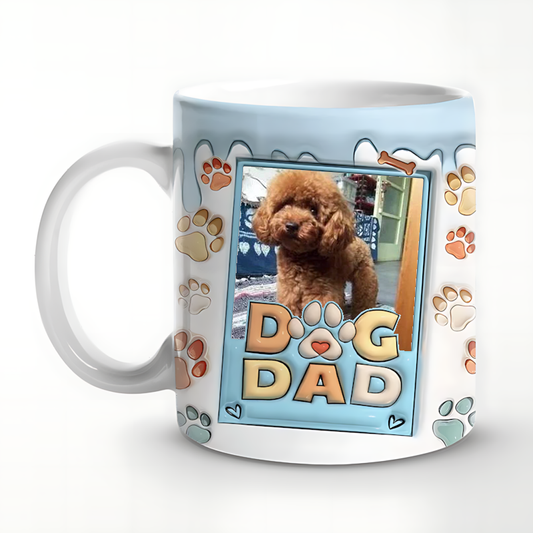 DIYTREE Personalisierte Foto Tasse – Individuell mit eigenem Bild, Namen & Titel, Geschenk für Hundeliebhaber