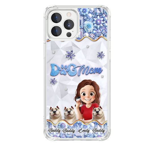 DIYTREE Fashion 2D flacher Diamantdruck Anpassbare TPU-Handyhülle für iPhone