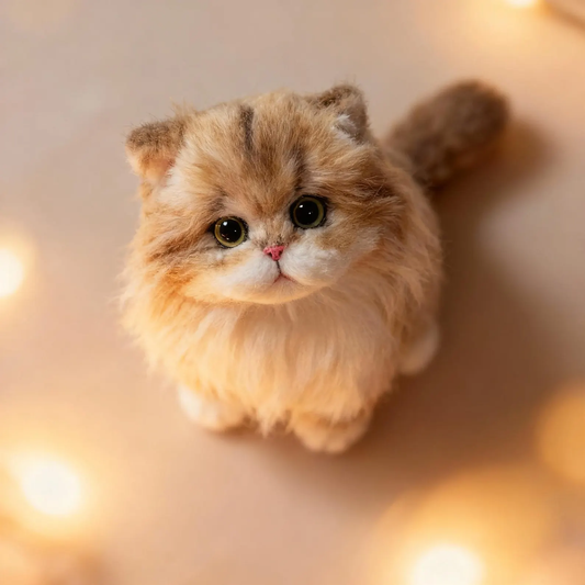 DIYTREE Individuelle Wollfilz Haustier Figuren nach Foto Handgemachte Andenken - katze