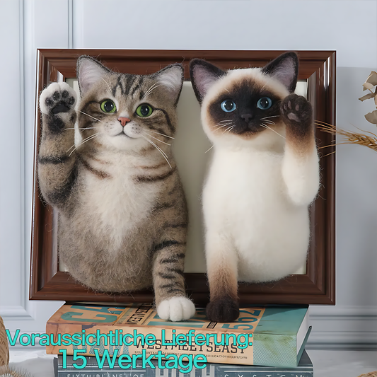 DIYTREE Zwei gerahmte Tierporträts