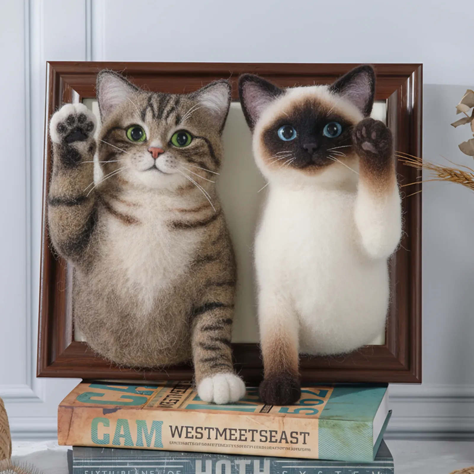 DIYTREE Zwei gerahmte Tierporträts