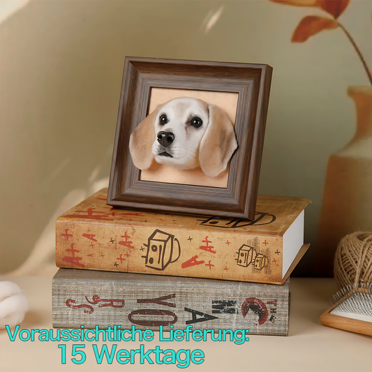 DIYTREE Individueller Wollfilz Haustierkopf Bilderrahmen (5-6 Zoll) als handgemachtes Andenken